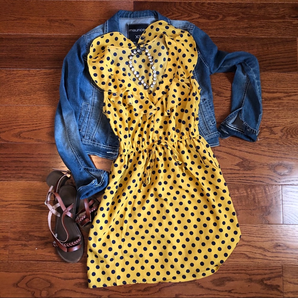 Yellow Polka Dot Dress